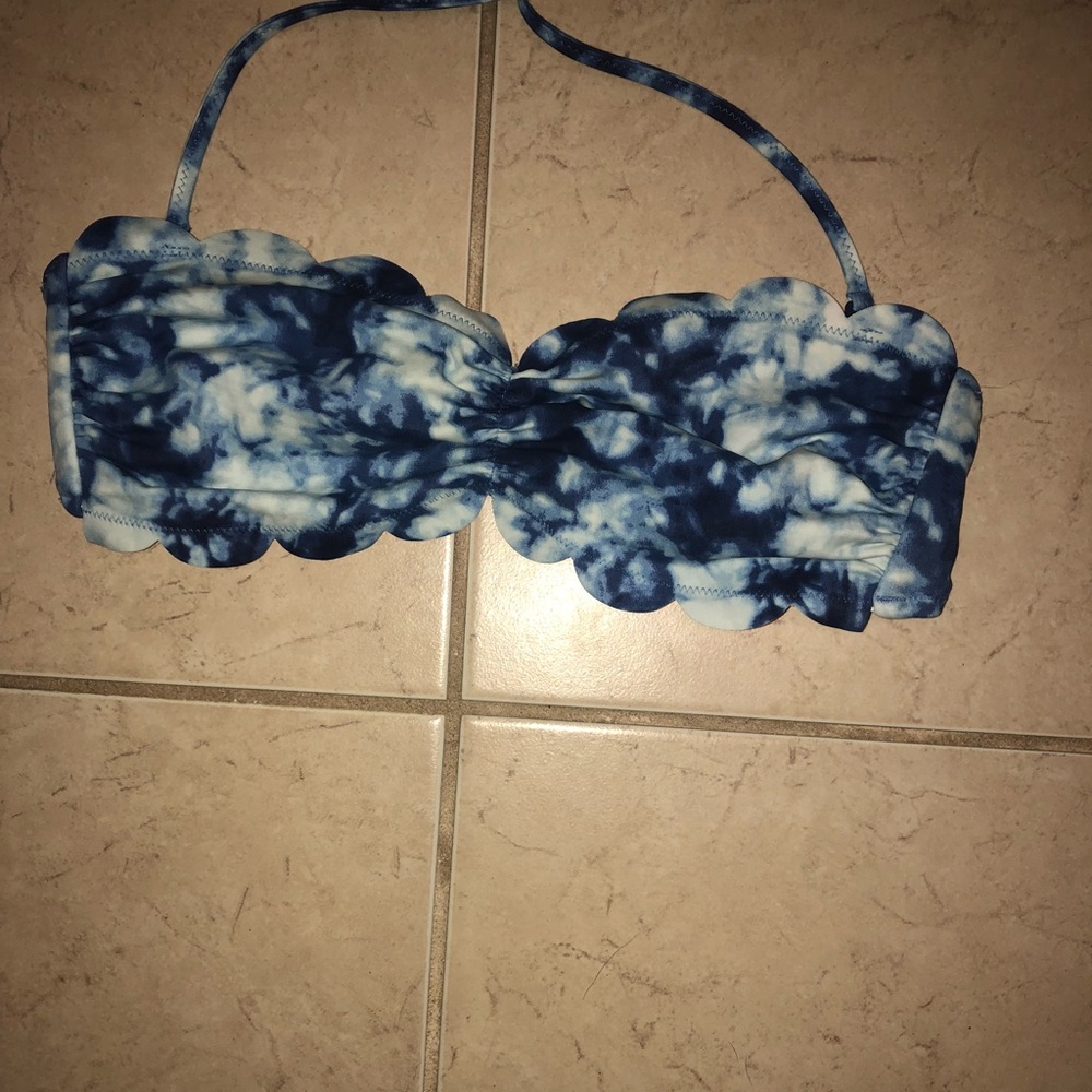 Victoria Secret PINK blue tie dye bikini top